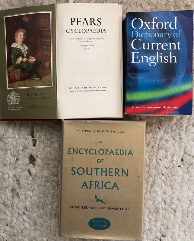 OXFORD DICTIONARY 1081 PAGES, PEARS ENCYCLOPAEDIA AND ENCYCLOPAEDIA OF SOUTHERN AFRICA