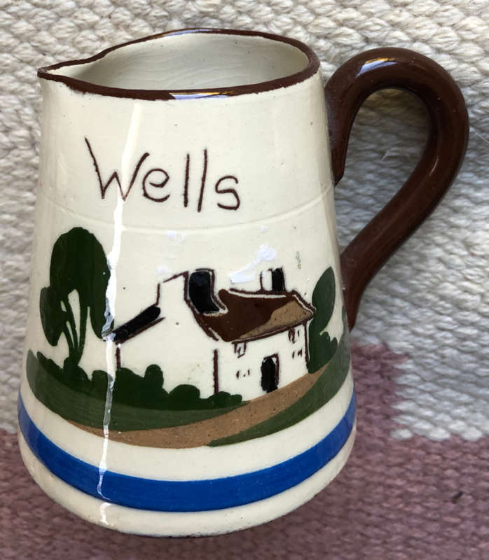 MOTTO WARE CREAM JUG WELLS