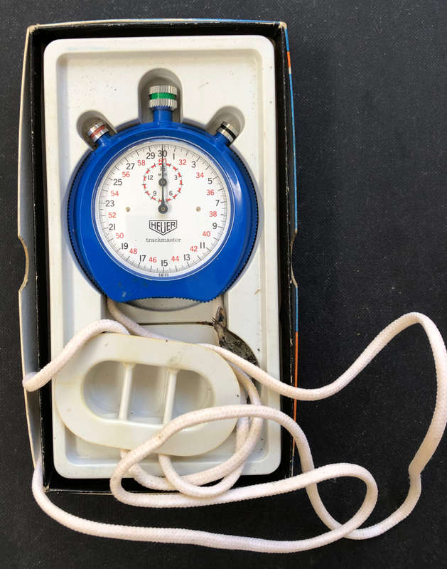 HEUER TRACKMASTER IN ORIGINAL BOX
