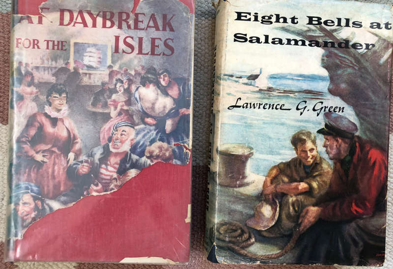 AT DAYBREAK FOR THE ISLES AND EIGHT BELLS AT SALAMADER BOTH FIRST EDITIONS BY LAWRENCE GREEN