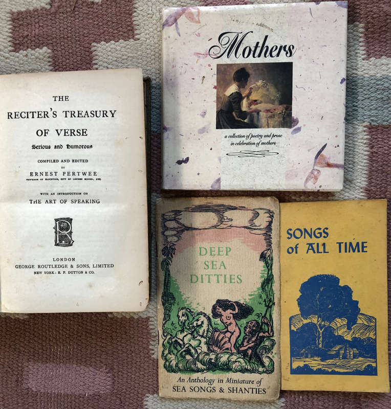 RECITER`S TREASURY OF VERSE BY E PERTWEE 848 PAGES, MOTHERS, SONGS OF ALL TIME & DEEP SEA DITTIES