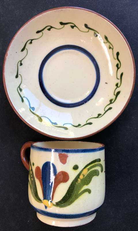 MOTTO WARE CUP AND SAUCER