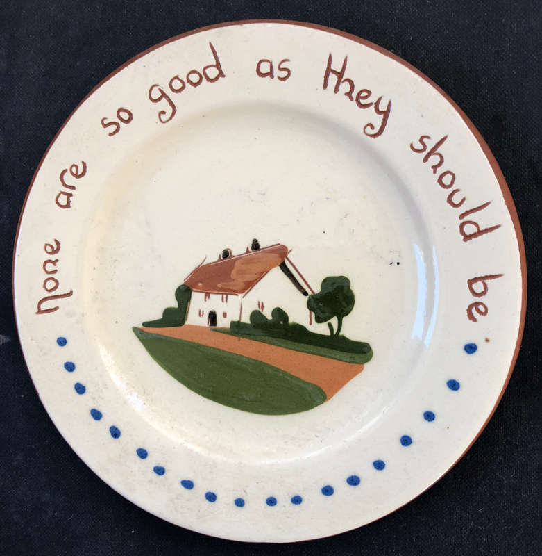 MOTTO WARE PLATE