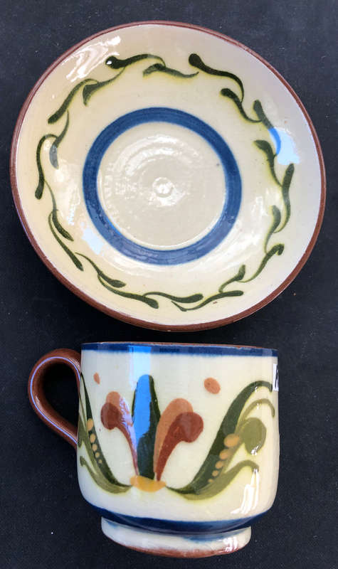 MOTTO WARE CUP AND SAUCER