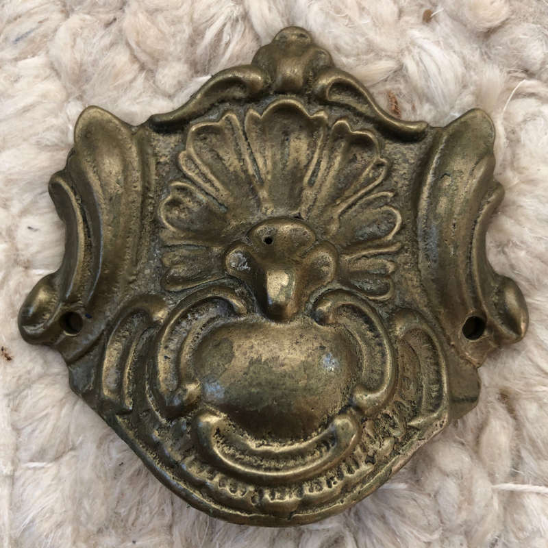 BRASS DESK DRAWER PULL HANDLE