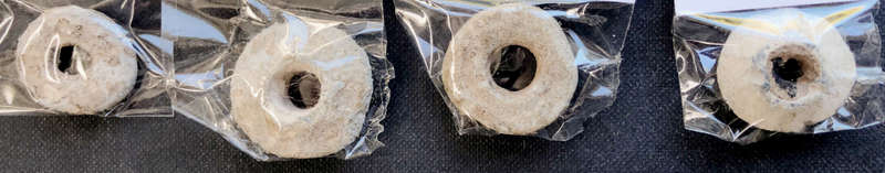 MEDIEVAL SPINDLE WHORLS CIRCA 1400AD FOUR AVAILABLE