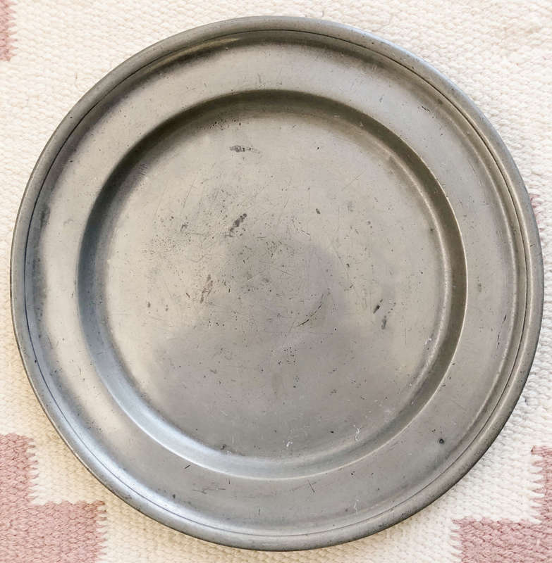 PEWTER PLATE HALLMARKED 1800