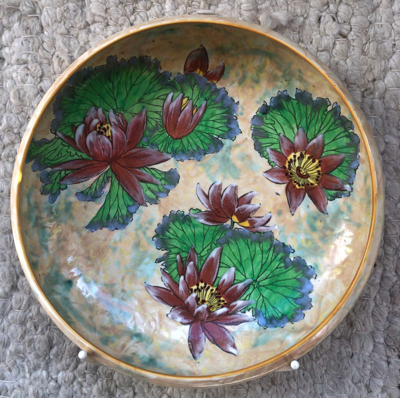 ROYAL DOULTON D6343 WATER LILY LARGE CIRCULAR BOWL