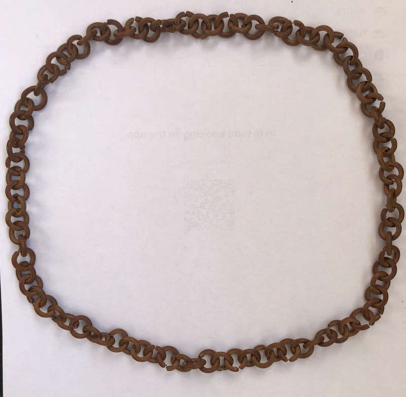 COPPER HAND MADE CHUNKY HEAVY MANS NECKLACE