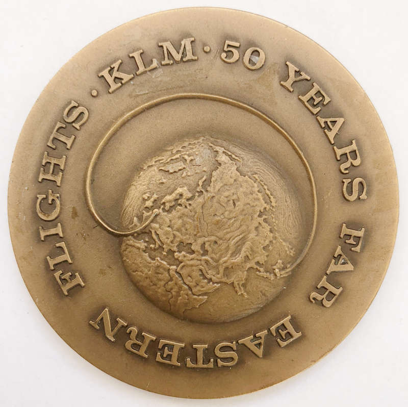 MEDAL KLM 50 YEARS FAR EATERN FLIGHTS
