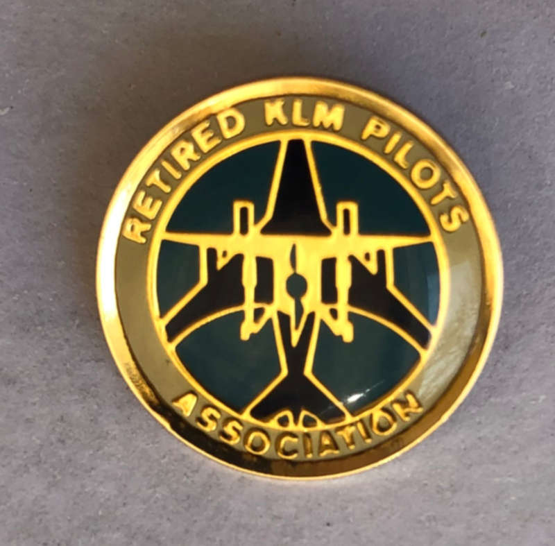 LAPEL PIN RETIRED KLM PILOTS ASSOCIATION