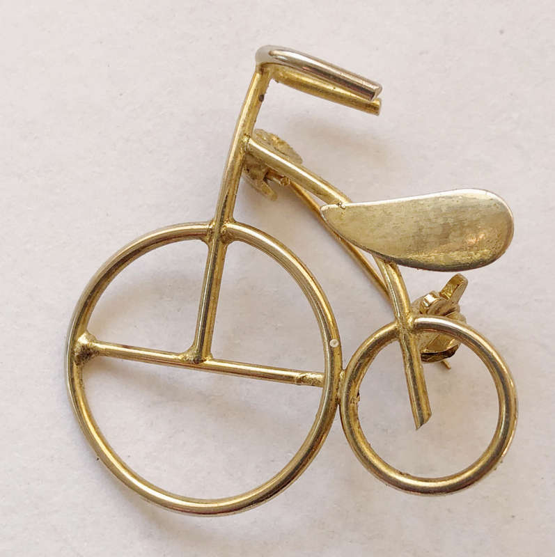 BROOCH PENNY FARTHING