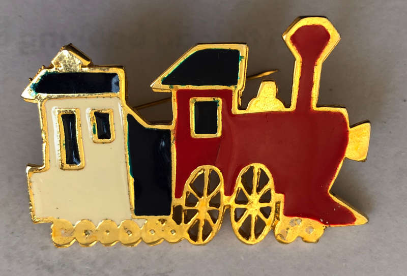 BROOCH LOCOMOTIVE
