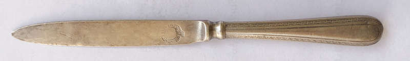 UNION CASTLE BUTTER OR FRUIT KNIFE MAPPIN & WEBB A1 SILVER PLATING