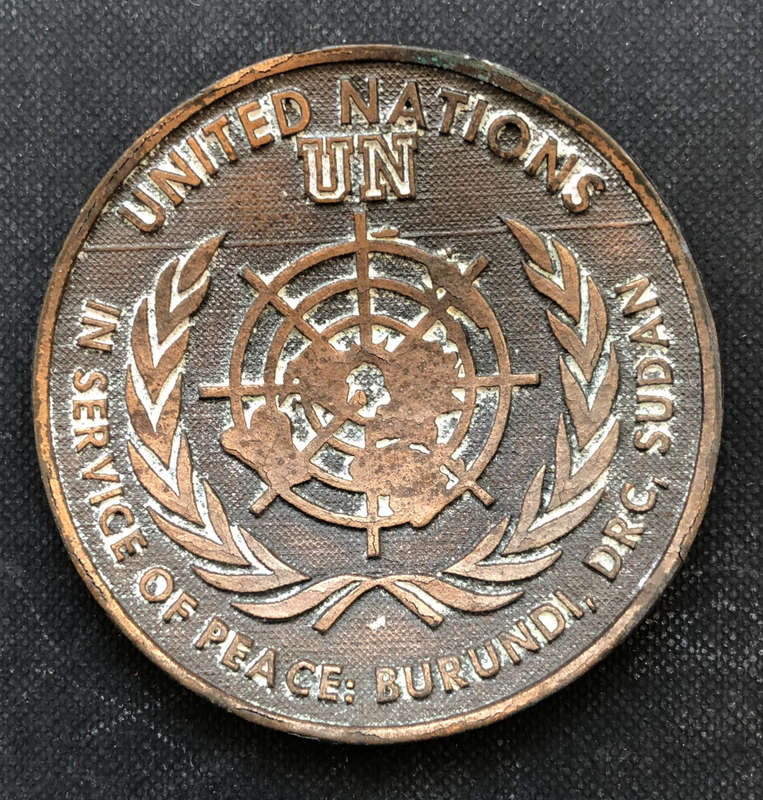 MEDAL LARGE UNITED NATIONS IN SERVICE OF PEACE: BURUNDI, DRC, SUDAN