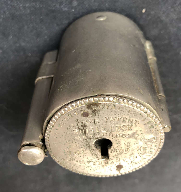 BOTTLE LOCK THOMAS TURNER VICTORIAN