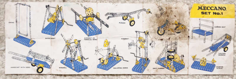 MECCANO SET NUMBER 1 INSTRUCTION BOOK