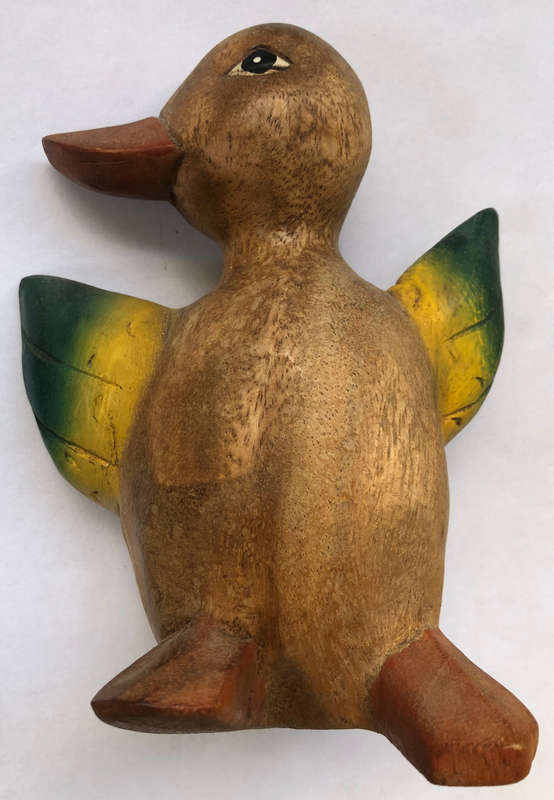 DUCK WOODEN HAND CARVED
