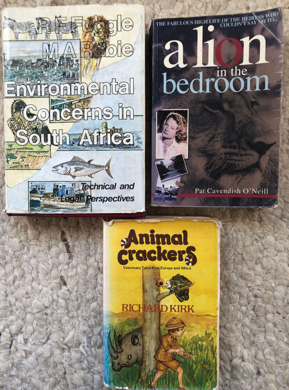 ENVIRONMENTAL CONCERNS IN SOUTH AFRICA BY RF FUGGLE, ANIMAL CRACKERS BY R KIRK & LION IN THE BEDROOM