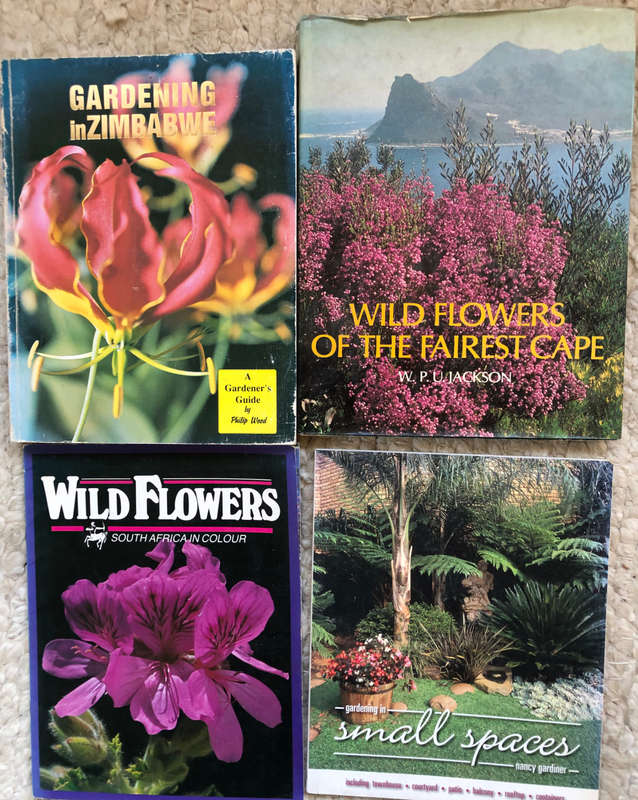 WILD FLOWERS OF THE FAIREST CAPE BY W P U JACKSON AND THREE OTHER GARDENING AND WILD FLOWER BOOKS