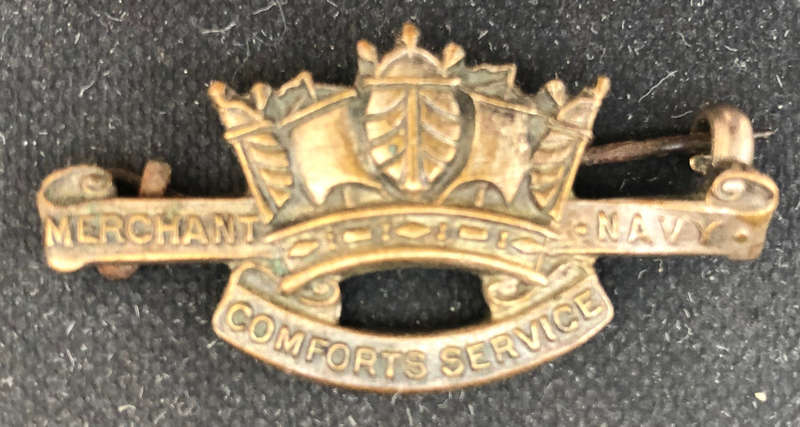 MERCHANT NAVY SECOND WORLD WAR COMFORTS SERVICE BADGE