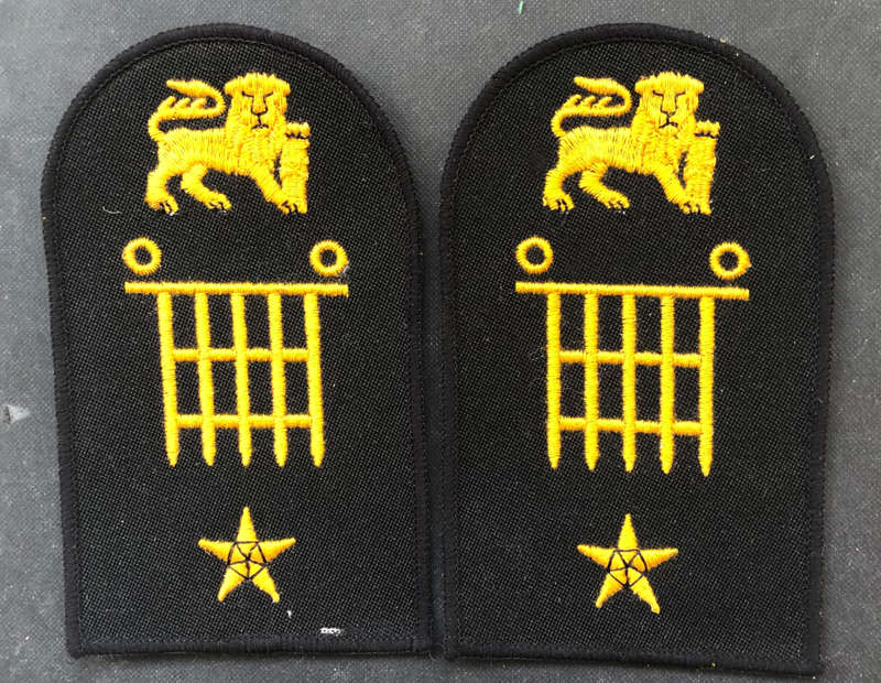 MILITARY EMBROIDERED EPAULETTES