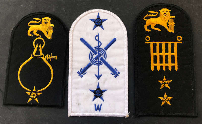 MILITARY COLLECTION OF THREE SINGLE EPAULETTES