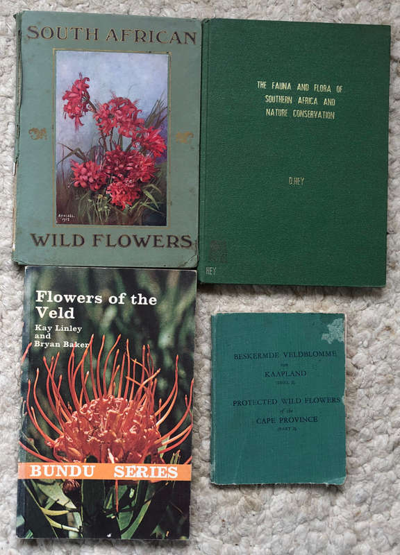 SOUTH AFRICAN WILD FLOWERS FIRST EDITION, PROTECTED WILD FLOWERS OF THE CAPE AND 2 OTHER BOOKS