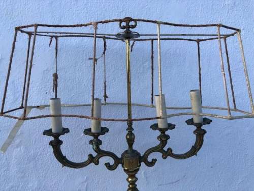 Brass Candelabra Standing Lamp