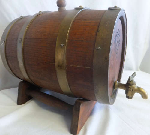 Oak Wine Barrel on stand
