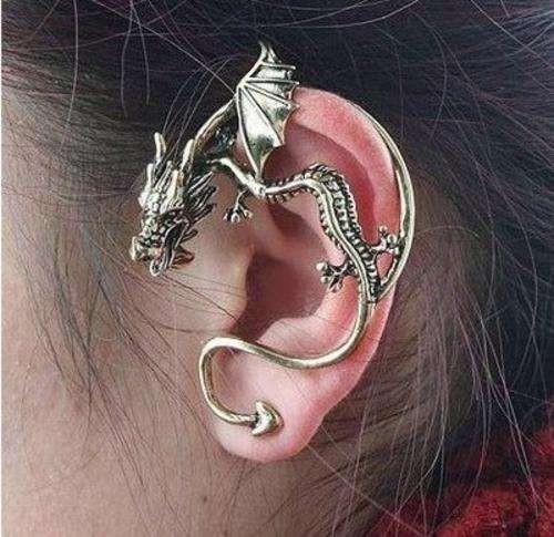Dragon Twisted Tail Ear Cuff