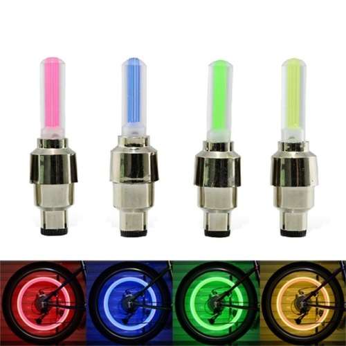 LED Valve Cap Set - Yellow