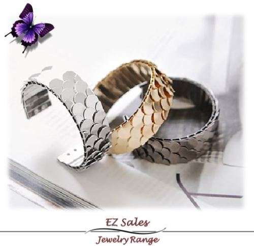 Dragon Scale Bangle - Grey