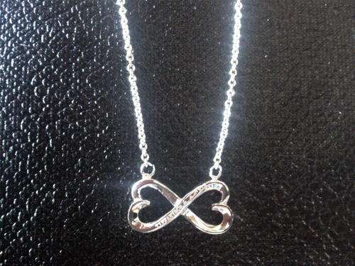 925 Sterling silver Double Heart Pendant on chain