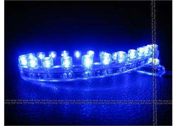 Unversal 24 Blue LED car flexible strip neon light 12V