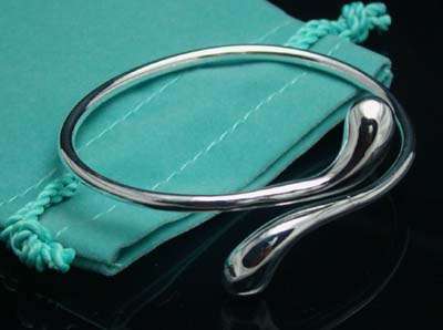 Sterling silver Teardrop Bangle