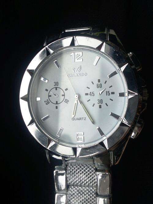 Silver Luxury Men's Stainless Steel Watch