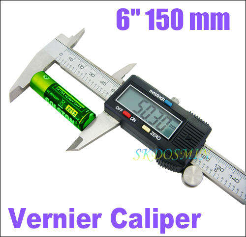 150mm LCD Digital Inch & Metric Vernier Caliper