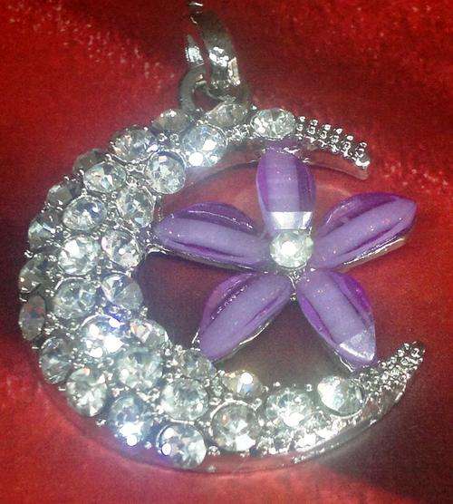 Moon Flower Crystal Pendant