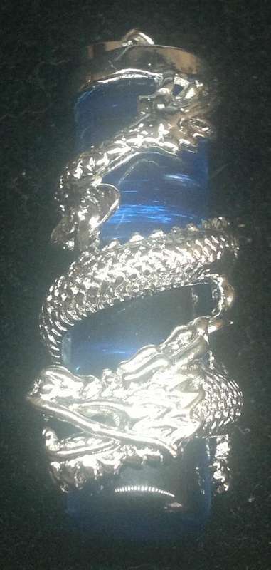 Blue Dragon Column Pendant