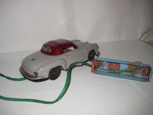 Tin Tinplate Mercedes Benz 190 SL 2 Door Remote control Battery Operated Car