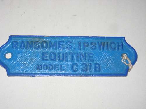 Cast Iron Sign  - Model C31B