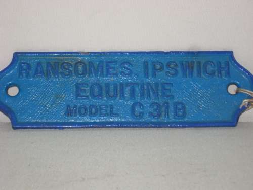Cast Iron Sign  - Model C31B