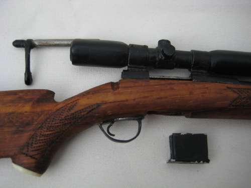 Toy Miniature Rifle Set with Scopes - Handmade by Gun Collector