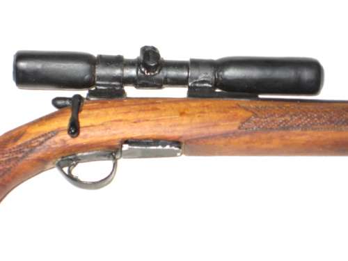 Toy Miniature Rifle Set with Scopes - Handmade by Gun Collector