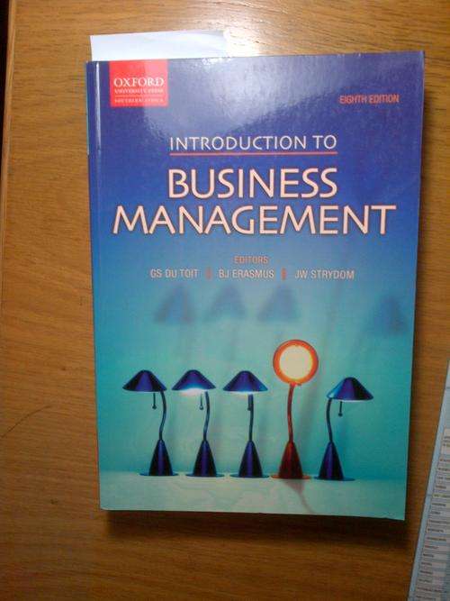 UNISA "Inleiding tot die bestuurswese" 8th edition
