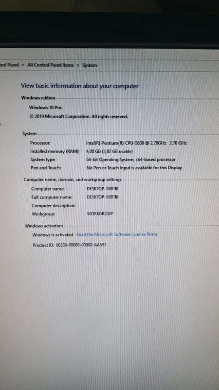 Lenovo ThinkCentre Desktop PC