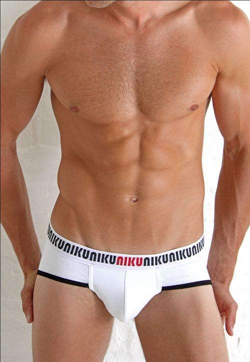 NIKU WHITE POUCH BRIEFS SMALL