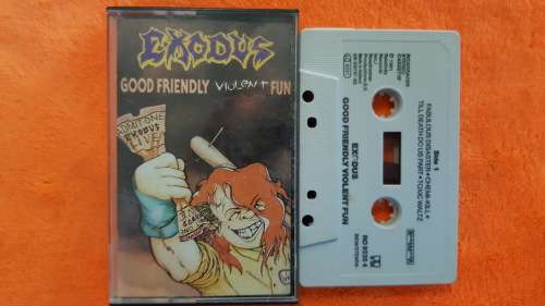 EXODUS - GOOD FRIENDLY VIOLENT FUN CASSETTE TAPE