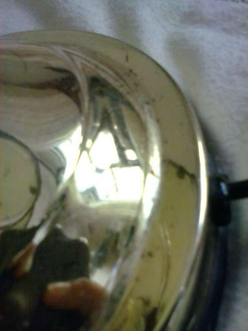 Tiffany-style electric lamp. Working fine, but shows a lot of use.